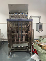 Machine d'emballage automatique de sachets de sucre granulé, épices, sel, poivre, café, détergent, granulés, avec scellage sur 4 côtés et remplissage