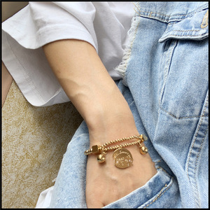 Pulsera de bolas de acero inoxidable para mujer, brazalete de bolas, bolas, amor eterno, Nueva <span class=keywords><strong>York</strong></span> - Product Image 5