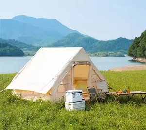 Chất lượng tốt nhất lớn Inflatable không khí du lịch lều không thấm nước Oxford vải một phòng ngủ cấu trúc cho cabin Cắm Trại Đi Bộ Đường Dài đi du lịch - Product Image 6