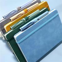 X1219-1 Carnet de notes personnalisé en lin rigide avec logo personnalisé, formats A4/A5/A6, couverture en tissu PVC, reliure à points de suture pour cadeaux