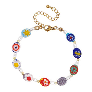 2025 señoras Arco Iris cubo plano colorido <span class=keywords><strong>Chamilia</strong></span> cuentas agua dulce perla Linda <span class=keywords><strong>pulsera</strong></span> - Product Image 5