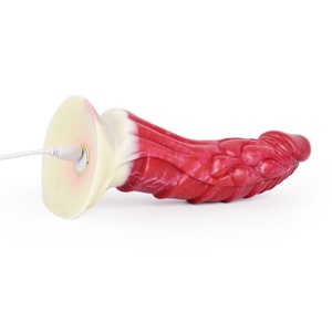 NNSX Dildo de Silicona Vibrador con Diseño Curvo Realista, Patrón Animal Kirin Slicea, 10 Velocidades de Vibración - Product Image 5