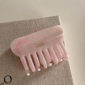 BELLY WORLD Pinza para el <span class=keywords><strong>pelo</strong></span> personalizable, estilo francés, elegante, de dientes largos, de acetato, hecha a mano, para cola de caballo, tipo garra de tiburón, sencilla, novedad - Product Image 6