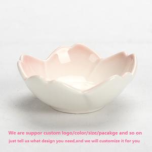 <span class=keywords><strong>Sakura</strong></span> şekilli Mini seramik soya sosu daldırma çanak japon restoran suşi Wasabi sirke çanak kumtaşın baharat kase - Product Image 4