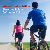 Complément Alimentaire Transfrontalier Amazon : Capsules Végétaliennes de Mecobalamine et Acide Folique Actif (Vitamine B12) (30) pour l'Amélioration Osseuse