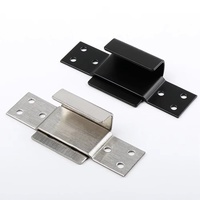Support mural en acier inoxydable en forme de U pour miroir, fixation d'angle pour carrelage, clip de suspension