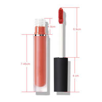 52 couleurs Oem personnalisé votre logo liquide mat rouge à lèvres imperméable longue durée végétalien marque privée mat liquide rouge à lèvres
