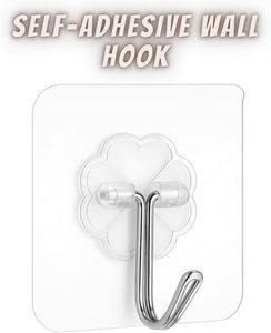 50 Mircons Household <b>Wall</b> <b>Hook</b> Strong Adhesive <b>Hook</b> Good <b>Wall</b> Adhesion Traceless <b>Hook</b> Load-bearing - Product Image 2