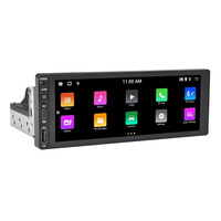 Lecteur Android pour voiture, mono-cœur, CarPlay sans fil, MP5 pour radio mains libres avec écran capacitif