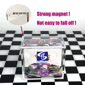 Boîte <span class=keywords><strong>de</strong></span> présentation en acrylique transparent SYP <span class=keywords><strong>de</strong></span> 6 mm d'épaisseur pour Pokémon TCG Sun & Moon Crimson Invasion English Booster Box avec couvercle magnétique robuste - Product Image 4