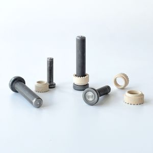 Goujons à tête <span class=keywords><strong>plate</strong></span> en acier au carbone ISO13918 pour connecteur de cisaillement par soudage, finition phosphate avec embouts en céramique - Product Image 4