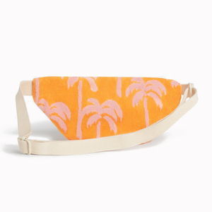 Sac banane en <span class=keywords><strong>tissu</strong></span> éponge à motif personnalisé sac à bandoulière en <span class=keywords><strong>tissu</strong></span> éponge réglable sac de taille en <span class=keywords><strong>tissu</strong></span> éponge cocotier pour le voyage - Product Image 2