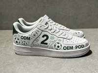 Chaussures de football personnalisées 2026 – Baskets confortables à lacets avec empeigne en maille respirante, style marche, blanc/noir, chaussures tendance