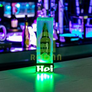 Estante de exhibición OEM, botella LED, presentador cuadrado, glorificador de exhibición de una botella para cerveza Becks - Product Image 3