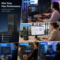 Mini PC para Juegos Intel I9-14900F RTX 4070 12G, DDR5 64GB, SSD PCIe 4.0, PC de Escritorio Compacto con 1 HDMI 3 DP para Renderización y Laboratorio