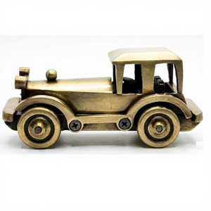 Vintage Brass Model <b>Car</b> Antique Gold 1920s Style Classic <b>Car</b> Showpiece Home Office <b>Table</b> Decor Collectible Gift - Product Image 4