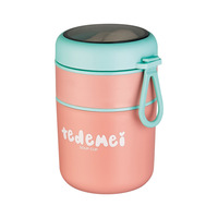 Lonchera de Acero Inoxidable de 710 ml, Taza para Beber, Recipiente Térmico para Alimentos, Termo para Sopa, Contenedores Térmicos, Lonchera Térmica con Cuchara