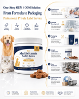 Compléments alimentaires pour animaux de compagnie, comprimés à mâcher multivitaminés pour chiens et chats, avec calcium et taurine, fabrication OEM ODM, fourniture en gros