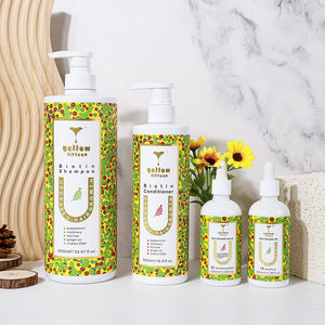 Vente en gros de shampooings pour la pousse de cheveux noirs au gingembre et à la biotine Ensembles d'après-shampooings à la menthe Shampooing et sérum à l'huile pour la pousse des cheveux - Product Image 1