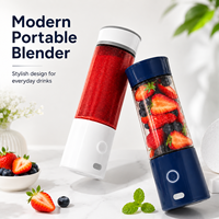 Vente en gros Mélangeur rechargeable nouvelle couleur Machine à jus Mini presse-agrumes électrique multifonctionnel Mélangeur USB Mélangeur portable