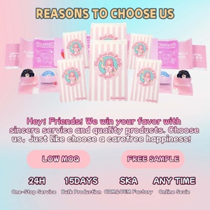 <span class=keywords><strong>Bolsa</strong></span> de papel con fondo afilado impreso con logotipo personalizado para pan, donas, galletas, macarrones, postres, comida para llevar, accesorio de cinta de embalaje - Product Image 6