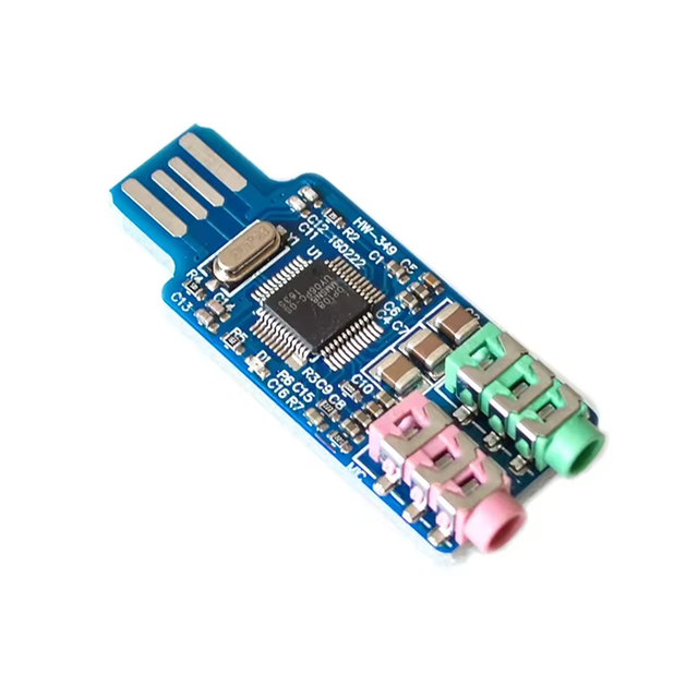 CM108 USB Drive Free Sound Card Laptop Computer External Sound Card Module