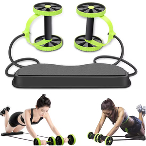Appareil d'entraînement abdominal multifonctionnel avec rouleaux à double roue et bandes de résistance, un <span class=keywords><strong>accessoire</strong></span> d'équipement de fitness et d'entraînement à domicile - Product Image 3