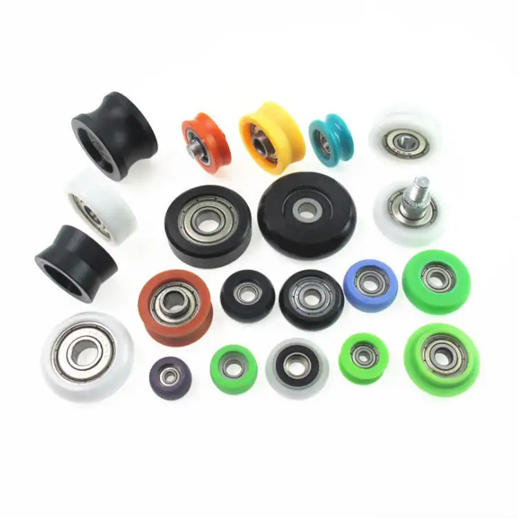 Roues à roulement à billes POM Roue à rouleaux en nylon plastique pour meubles OEM pour porte et fenêtre coulissantes en aluminium avec roulement 608zz 626