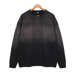 TKAN309D Personalizado Hombres Invierno Nuevo estilo Oversize casual Peso pesado 100% Algodón Retro Lavado Cuello redondo Sudadera con capucha - Product Image 2