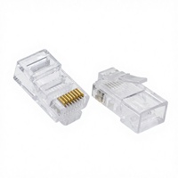 Connecteurs réseau modulaires 8P8C CAT5 RJ45, prise Cat5e
