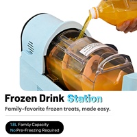 Machine à glace molle domestique 1,8 L, double fonction, machine à slush portable, appareil à boissons glacées, machine à glace pilée