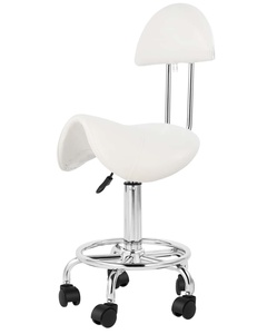 Venta al por mayor de sillas de salón blancas modernas de altura ajustable con cómodo respaldo para muebles de peluquería transfronterizos - Product Image 6