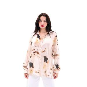 Camisa de Gasa para Mujer Syracuse, Estilo Bohemio Vintage, con Botones, para Uso Diario - Product Image 1