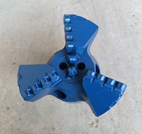 Foret à pelle concave PDC en acier au carbone haute performance, 153 mm, 4 ailettes, pour forage de puits d'eau et roches dures, moulé