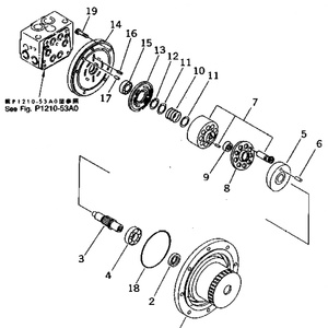 Moteur de translation d'excavatrice Belparts Assy PC30-7 PC38UU-2 PC40-5, réducteur final Assy 20S-60-72120 20S-60-22101 pour Komatsu - Product Image 6