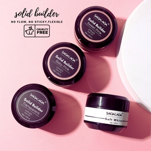 Sagalaga màu hồng tự nhiên xây dựng rắn mở rộng Gel đánh bóng móng tay chuyên nghiệp Acrylic cứng Gel màu đen trắng sơn móng tay UV mở rộng - Product Image 1