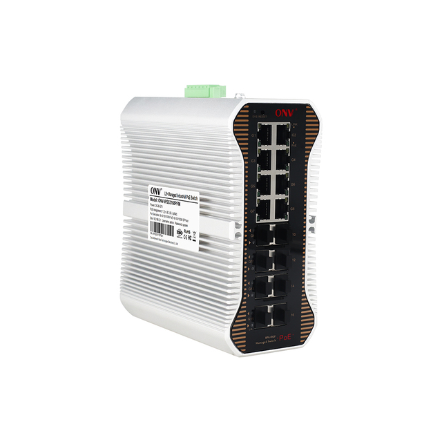 New Arrival 8 Port Managed Industrial Poe Switch with 8 SFP Port Uplink