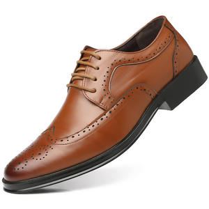 IStapromo Gifts Zapatos de cuero para hombre, calzado formal de negocios, zapatos de cuero con diseño de bloques, zapatos de oficina para hombre estilo británico - Product Image 6