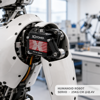 Servomoteur numérique sans balais XQ-BLS8125D 25kg 0.07s rapide, étanche, engrenages en acier inoxydable, boîtier en aluminium CNC, 8.4V, vente en gros pour UAV