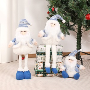 Adornos Navideños Retráctiles Hechos a Mano de Tela Ecológica para Interiores: Papá Noel, Muñeco de Nieve y Reno - Regalos de Navidad - Product Image 3