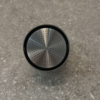 CEA Design FRE1555 Pomme de douche Jet de pluie réglable en acier inoxydable avec un design cylindrique minimal pour les salles de bains et les spas modernes