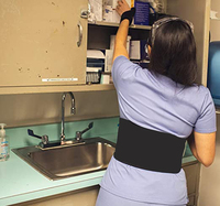 Ceinture de soutien lombaire respirante, réglable et flexible, protection avancée antidérapante pour la sciatique, soutien dorsal, soulagement des douleurs du bas du dos