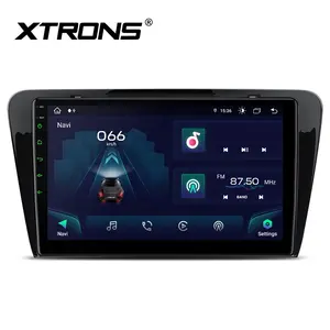 Xtrons 10.1 Inch Ips Auto Scherm Android 13 4 + 64Gb Pantalla Carplay Android Auto 4G Lte Autoradio Voor Skoda Octavia 2014-2016