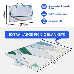 Matelas Camping couverture plage accessoires sable preuve imperméable pliable personnalisé imprimé pique-nique tapis de plage pour les enfants