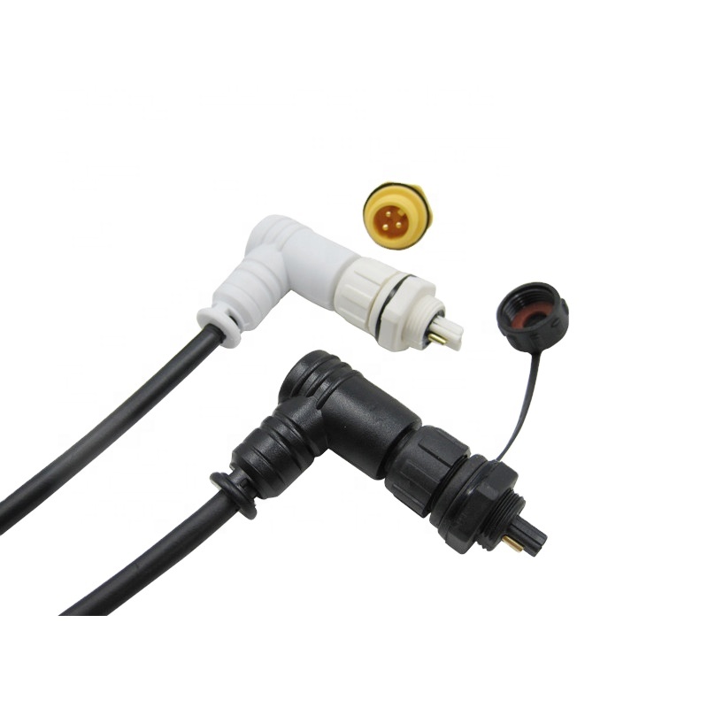 AOHUA M19 мужской женский водонепроницаемый IP67 провод светодиодная полоса прямоугольный разъем