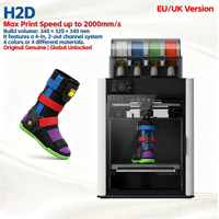 Imprimante 3D H2D à double buse multi-matériaux 350*320*325mm 350 ° Buse C 65 ° Chambre chauffée en option, laser 10W/40W