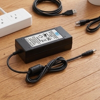 Adaptador de Corriente Médico de Baja Fuga de Corriente de 40W Marca LYD, Modelo LYD600805000, Material de PC para Ventiladores, Aprobado por UL60601-1