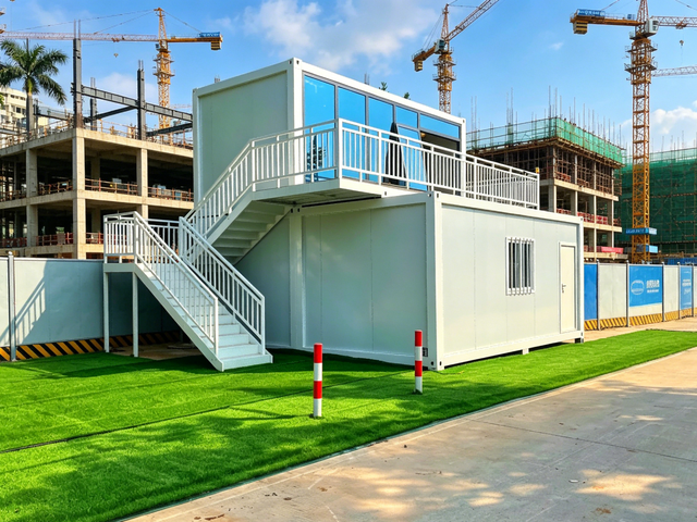 Portable Folding Container Mobile Meeting Room Weatherproof for On-Site Team Office Work