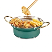 Marmite à frire profonde 22 cm en acier inoxydable 304 à double fond, style coréen, avec couvercle en verre, non revêtue, pour usage domestique, pot à soupe électrique