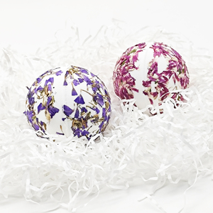 Bombes de bain naturelles de luxe faites à la main de 100 g avec des fleurs séchées, parfum personnalisé, aromathérapie, bulles éclatantes pour les hôtels et la maison - Product Image 2